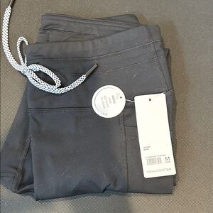 Yogalicious Black Women's Active Leggings with Drawstring